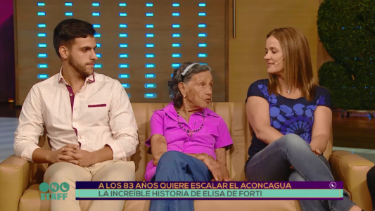 A los 83 años quiere escalar el Aconcagua