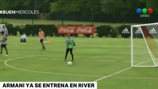 Armani ya se entrena en River