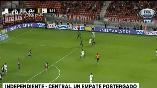 Independiente - Central: un empate postergado