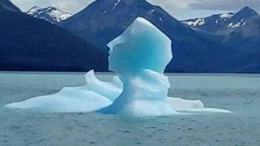 Una senadora kirchnerista publicó una foto de un glaciar y aseguró que es igual a Néstor Kirchner