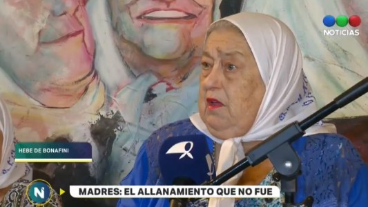 Hebe de Bonafini resistió un allanamiento en la sede de Madres de Plaza de Mayo