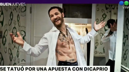 Tom Hardy se tatuó tras perder apuesta con Leonardo DiCaprio