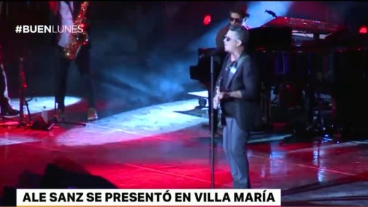 Alejandro Sanz se presentó en Villa María