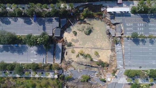 Ocho muertos y tres desaparecidos al hundirse una calle en China