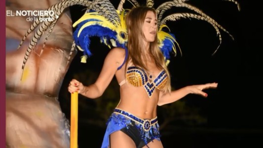 Jimena Barón la rompió en el Carnaval de Dolores y no habló de Del Potro