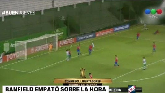 Banfield igualó 2-2 ante Nacional por Copa Libertadores