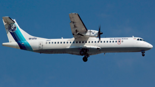 Se estrelló un avión en Irán con 66 personas a bordo