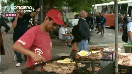 El "catering" de la marcha