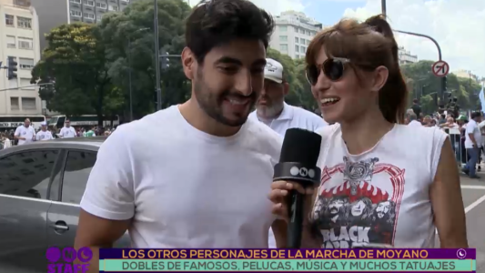 Los otros personajes de la marcha de Moyano