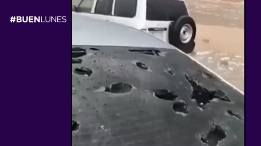 Granizo y destrozos en Arabia Saudita