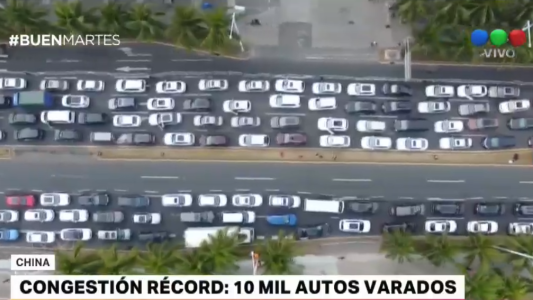 Congestión récord en China después de un fin de semana largo