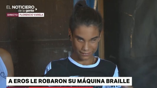Tiene 12 años y le robaron su máquina de Braille