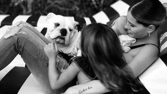 La China Suárez "supermamá": el video de Rufina cantándole a Magnolia