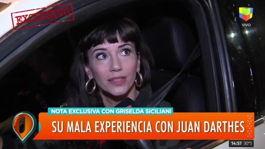 Griselda Siciliani aseguró que sufrió "violencia" de parte de Juan Darthés