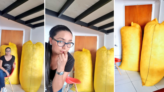 Compró relleno para almohadones por internet y lo que le mandaron la dejó boquiabierta