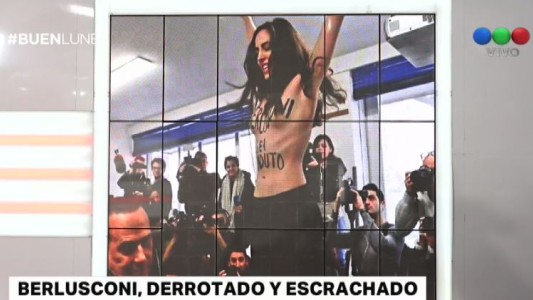 Berlusconi escrachado: “¿La joven de Femen? Sí, era una chica guapa”