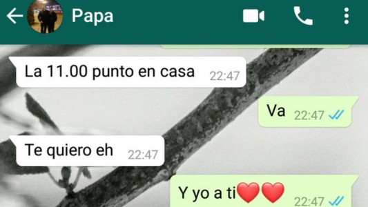 La divertida conversación de WhatsApp entre una chica y su papá que le dice que "la quiere"