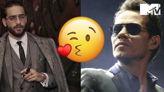 ¡Maluma habló sobre el beso que le robó Marc Anthony!