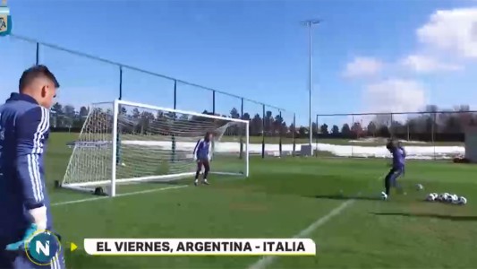 La Selección se prepara para jugar el viernes con Italia