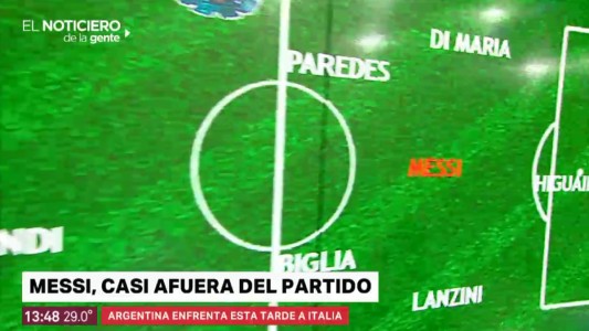 Argentina-Italia: Messi, en duda