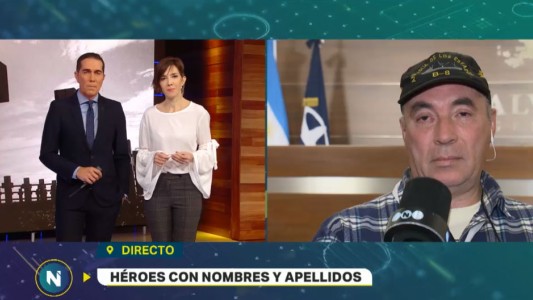 Concluyó la ceremonia en Darwin con la presencia de familiares de soldados caídos en Malvinas