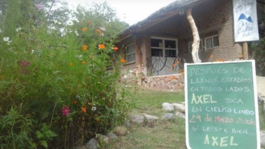 Admirable: Axel actuará en un bar de Córdoba para evitar que cierre