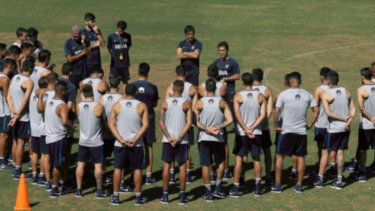 La 12 cara a cara con el plantel de Boca: "Ganen la Libertadores y la Superliga"