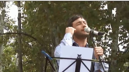 Luciano Pereyra cantó en la boda de Dalma Maradona