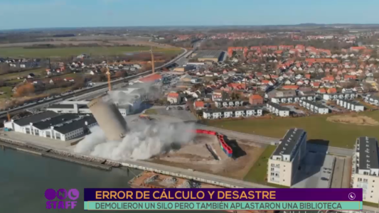 Error de cálculo y desastre al demoler un edificio en Dinamarca
