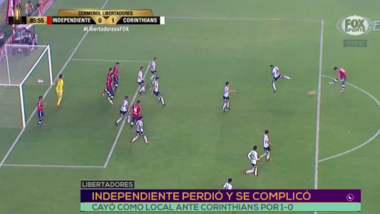 Independiente cayó ante Corinthians