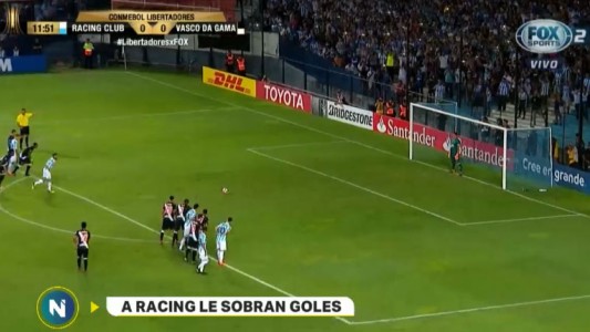 Racing goleó a Vasco Da Gama en el Cilindro