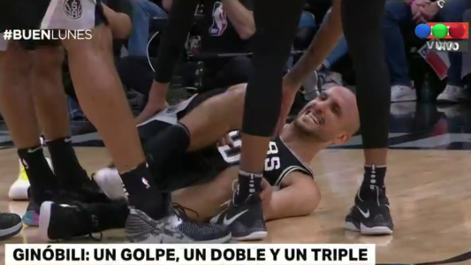 Ginóbili: un golpe, un doble y un triple