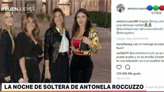 Antonela Roccuzzo salió con sus amigas