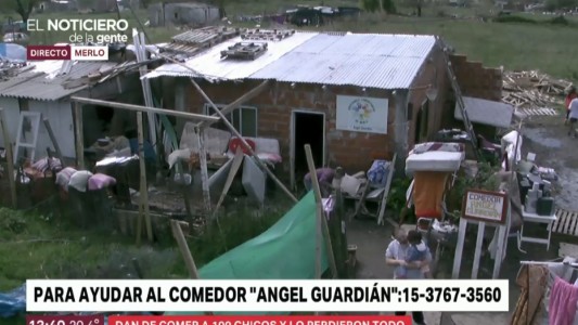 Dan de comer a 100 chicos y lo perdieron todo