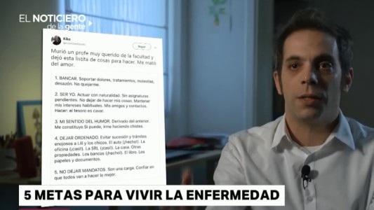 Cinco metas para vivir la enfermedad
