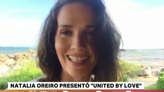 "Estoy muy agradecida": Natalia Oreiro presentó una de las canciones del Mundial