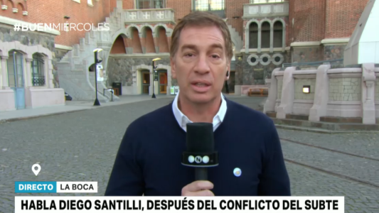 Diego Santilli, sobre el conflicto del subte: "No hubo un paro, hubo un bloqueo, un piquete en las vías"