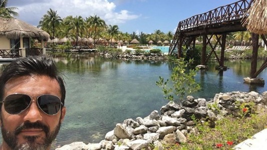 Cubero y Mica Viciconte, de vacaciones en el Caribe: no se sacaron fotos juntos