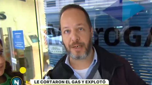 Un día de furia: le cortaron el gas y explotó en la oficina de Metrogas