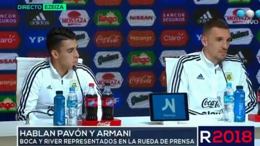 Armani y Pavón coincidieron: quieren un Boca-River en la Libertadores
