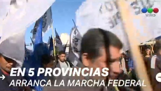 Arranca la "Marcha Federal" en 5 provincias