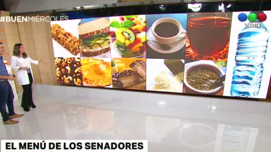 El menú de los senadores