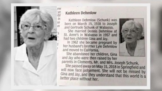 "El mundo es un lugar mejor sin ti": la cruel despedida de unos hijos a su madre muerta