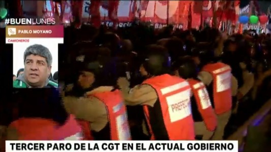 Pablo Moyano: "El paro es contundente"