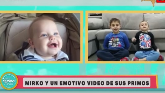 Ternura total: la reacción de Mirko al ver un video de sus primos desde Rusia