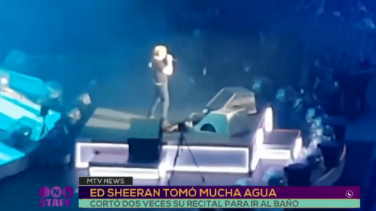 Tremendo: Ed Sheeran tuvo que parar dos veces un show para ir al baño