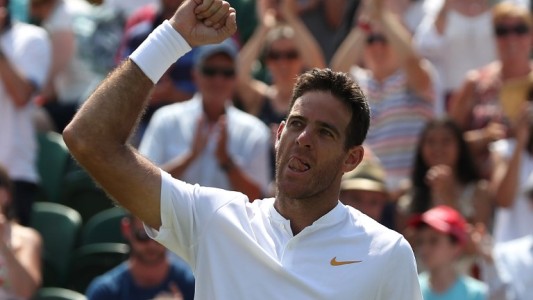 Del Potro avanza en paso firme en Wimbledon