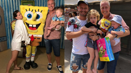 El divertido paseo de Marley, la China Suárez, Benjamín Vicuña y sus hijos en Madrid