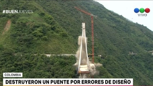 Demuelen un puente que provocó nueve muertes en Colombia