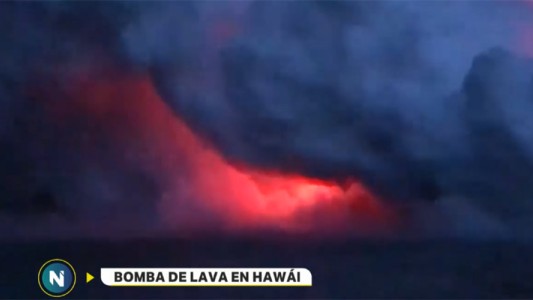 Una "bomba de lava" cayó sobre un  barco turístico y dejó más de 20 heridos